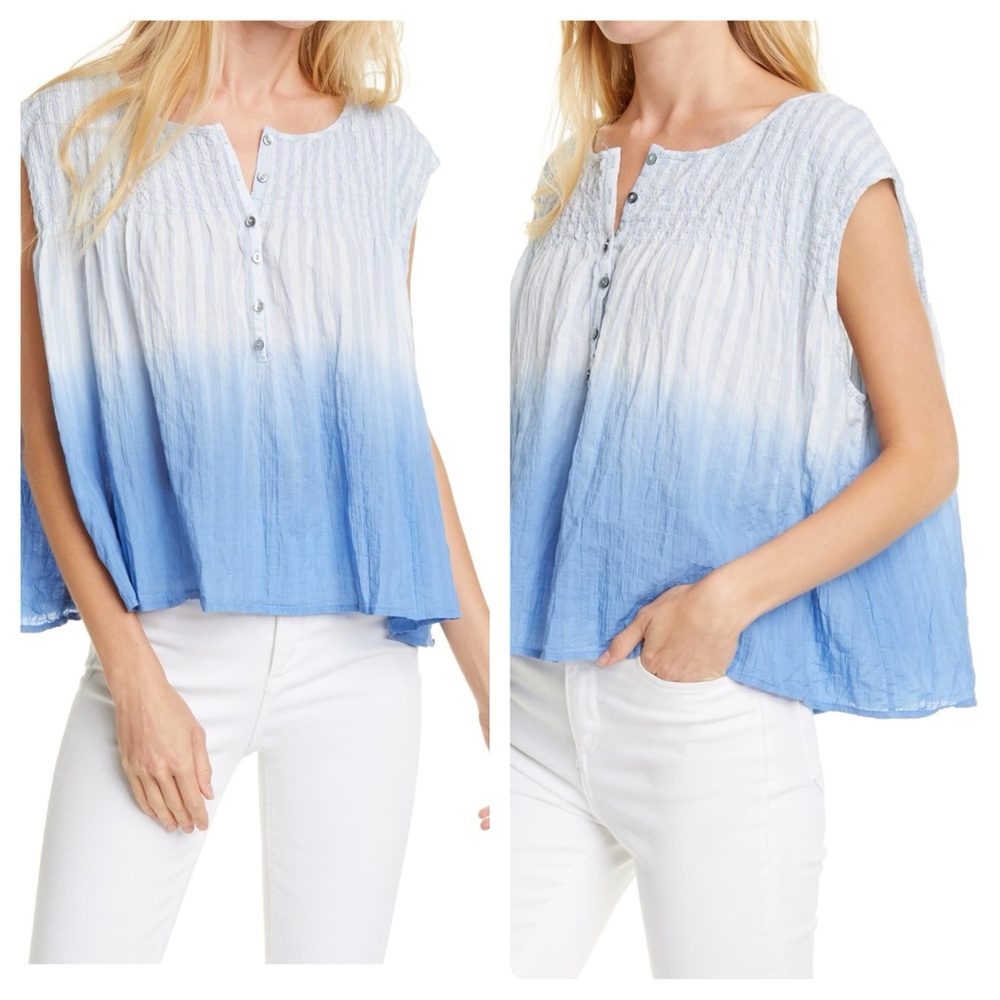 Free People oversized striped dip dye NWT